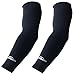 COOLOMG Arm Sleeves Arm Warmer Anti Rutsch Anti UV Running Radsport fär Damen Herren 1 Paar Schwarz L