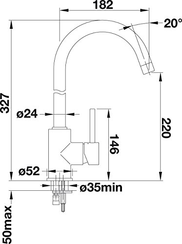 Blanco Mida Küchenarmatur, chrom, 517742 - 4