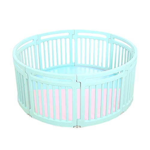 Preisvergleich Produktbild LFY Runder Laufstall Blau 8-Panel Safe Play Yard