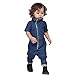 Produktbild Jungen Jumpsuit Internet Denim Romper Kurzarm Reißverschluss Overall (100)