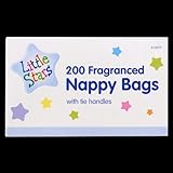 Einweg-Windelbeutel, parfümiert, mit Griffen, 200 Stück
