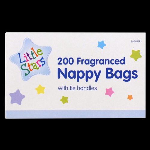 200 Disposable Fragranced Nappy Bags Baby Diaper Perfumed Scented With Handles Shopmonk