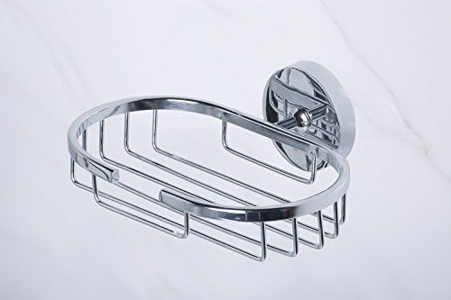SILOKO Drilling Stainless Soap Dish Saver Sponge Holder for Bathroom&amp;Kitchen Oval