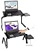 Produktbild XingHe222 Verstellbarer Aluminum Laptop Schreibtisch Ergonomic Portable Tv Bett Laptop Tray Pc Bracket Laptop Mit Mouse Pad 20.6x10.4x2in Mit Fan