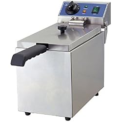 Friteuse inox professionnel, 2000 W, 8 l, thermostat de sécurité ; WF-3530DTWF 081 GGG