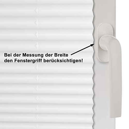 Plissee für Türen 90x210cm weiß Klemmfix ohne Bohren - 6
