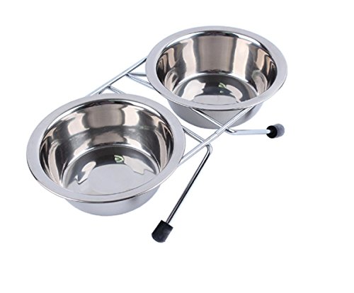 Raised-Pet-Bowls-PYRUS-Elevated-Double-Stainless-Steel-Round-Shape-Food-and-Water-Bowl-Feeder-with-Non-slip-Stand-for-dogs-cats-and-other-animal