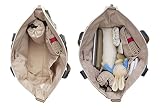 Babymel Wickeltasche Evie Floral Dot Grey BM9397 - 5