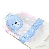 Newborn Adjustable Bath Seat Net Mesh Sling Safety Bathing Bed Support