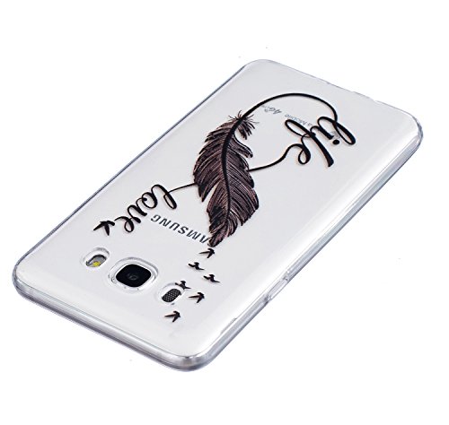Funda Samsung Galaxy J7 2016 SM-J710F  AllDo Funda TPU Silicona para Samsung Galaxy J7 2016 SM-J710F Funda Transparente Claro Carcasa Flexible Suave TPU Silicone Case Soft Cover Carcasa Protectora Funda Ultra Delgado Caja Ligero Esbelto Casco Anti Rasgu  os Funda Anti Choque - Amor de la Vida