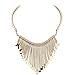 Produktbild Kette Schmuck Halskette Damen DAY.LIN Neue Luxus Damen Metall Quasten Anhänger Kette Bib Halskette Ohrringe Schmuck-Set (Gold)