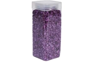 1Buy UK 900g of New Assorted Natural Decorative Stones Pebbles Craft Table Decoration Pot Vase Fillers Garden Weddings Rocks Aquarium (Lavender)