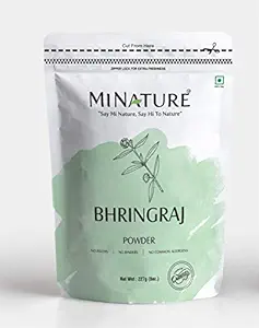 mi nature Natural and Organic Eclipta Prostrata Bhringraj Powder (227g/1/2 lb/8 Oz)