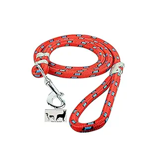 Patch & Marshall Stylish Nylon Rope Dog Cord Heavy Duty Training Leash for Small to Medium Sized Dogs with Strong Hook Size, 15 mm (Color May Vary)