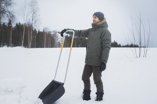 Fiskars Schneewanne für große Flächen, Blattbreite 74 cm, Kunststoff-Blatt/Aluminium-Stiel, Schwarz/Orange, SnowXpert, 1003470 - 3
