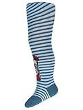 TUPTUSIE Baby Boys Cotton Tights Go Train Stripe Airforce Blue 8C9