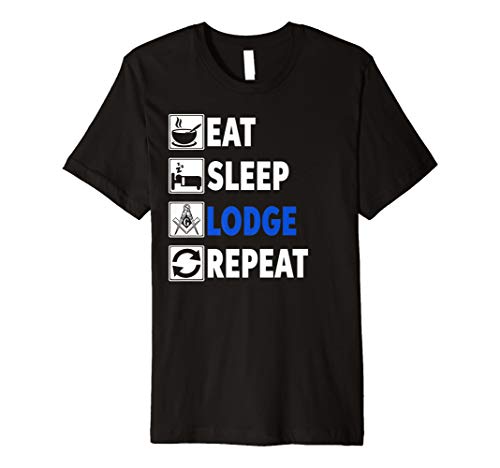 Freemason Shirt MASON EAT SLEEP LODGE REPEAT