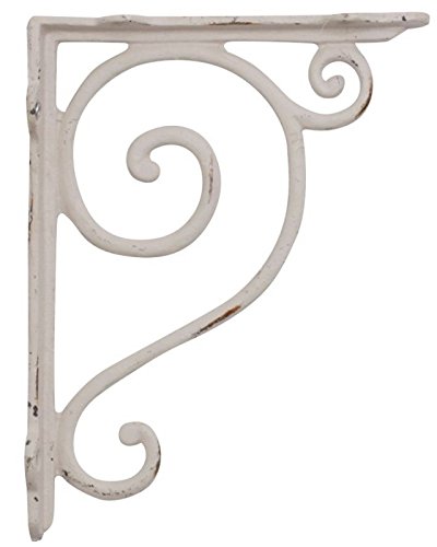 Regalbodenträger Regalträger Wandkonsole Regalhalter Winkel Gusseisen antik- weiß