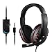Price comparison product image JAMSWALL Gaming Headset 3.5mm Wired Over-head Stereo Headphone with Mic Microphone Volume Control for PS4 Xbox One PC Laptop Smartphone