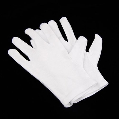 gleader 12 Paar 100% Baumwolle Weiß Feuchtigkeitsspendende Handschuh Futter Gesundheit Musik Leinwand Arbeit - 3