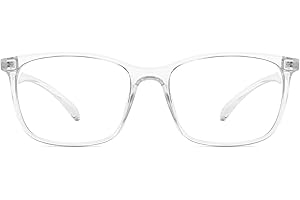 ANRRI Blue Light Blocking Glasses Square Nerd Eyeglasses Frame Anti Blue Ray Computer Game Glasses