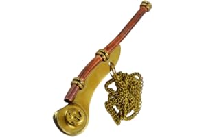Dacada 2005 Silbato Chifle Marinero de Llamada de Contramaestre Dorado ocn Cadena
