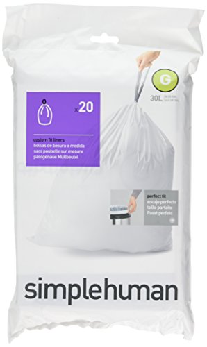 simplehuman code G, passgenaue Müllbeutel, 100 Müllbeutel