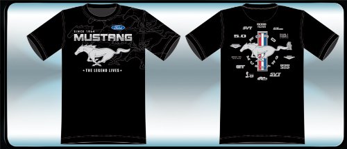 Preisvergleich Produktbild JH Design Ford Mustang The Legend Herren T-Shirt