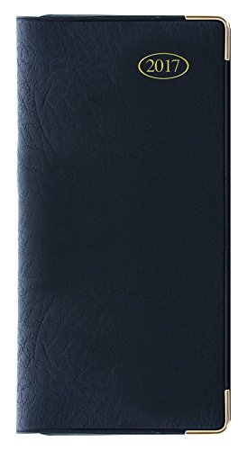 Day2day 2017 Week to View Slim Executive Diary - Red/Black/Blue