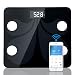 Produktbild AURSEN Körperfettwaage, Bluetooth Personenwaage mit APP Andiord 4.3 iOS6 Phone/iPad, Smart digitale Waage für Körperfett, BMI, Gewicht, Muskelmasse, Wasser, Protein, Skelettmuskel, Knochengewicht, BMR usw bis 180 kg/400 lb