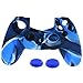 Produktbild 1 Stück Silikon Fall Deckung + 2PC Rocker Deckel Für Playstation PS4 Controller (blue)