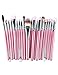 Produktbild WZNB Make Up Pinsel 20 Stücke Make-Up Pinsel Set Lidschatten Foundation Puder Eyeliner Wimpern Lippe Make-Up Pinsel Kosmetik Schönheit Tool Kit