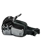 SHOWTIMEZ Gürteltasche Schwarze Wasserabeweisende Bauchtasche Hüfttasche als Daypack Taille Tasche für Morgen Laufen Reisen Wandern -