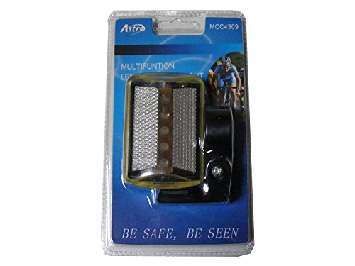 AstroFlight Multifonction 5 LED Avant Blanc Vélo Lampe de vélo 2 x AA à Piles