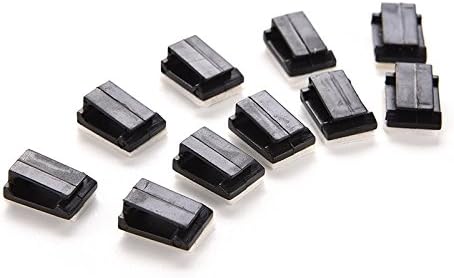 10x Car Wire Cord Cable Holder Tie Clips Fixer Organizer Drop Adhesive Clamp