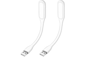 DROQUIMUR 2ud | Mini lámpara USB LED portátil | Blanco