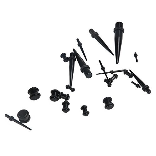 NUOLUX 23pcs Ohrdehner Set Ohr Expander Plug Expander Bahren - 4