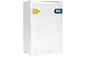 Cecotec Nevera Pequeña Frigorífico Mini 90L de 1 Puerta Bolero CoolMarket TT 90 White E. Frigorífico Sobremesa, 83cm de Alto y 47cm de Ancho, Bajo Consumo, Temperatura Regulable, Blanco