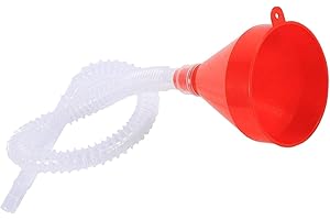 QIQIQIAQIA 1 Set Fuel Transfer Funnel - Universal Plastic Oil Funnels, Flexible Petrol Filter Funnel for Car Auto Engine (Petrol, Diesel, Water, Oil Fuel) with Soft Pipe Spout Pour