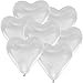 Produktbild 100 Heliumballons - Herzballons Weiss Ø 30cm + PORTOFREI mgl + Geschenkkartenset + Helium & Ballongas geeignet. High Quality Premium Ballons vom Luftballonprofi & deutschen Heliumballon Experten. Ideales Geschenk zur Hochzeitsfeier und Ballon Deko zur Hochzeit.