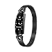 Produktbild Smart Watch Fitness Armband-Uhr für Frauen - Fitness Tracker mit Herzfrequenz,IP68 Wasserdichte Schrittzähler - Schlaf-Monitor, Anrufbenachrichtigung, Kalorienzähler UVM (Schwarz)
