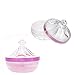 Empty Reusable Clear Castle Style Acrylic Powder Puff Case Make-up Loose Powder Foundation Box Container With Sponge Puff and Sifter DIY Jewelry Accessories for Xmas Gift