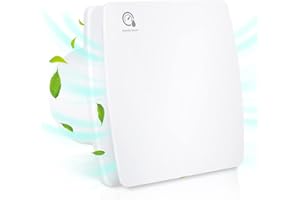 Yakimz Badlüfter mit Feuchtigkeitssensor und timer 100mm Badezimmerlüfter mit Rückstauklappe Bad Lüfter Abluftventilator Decken und Wandmontage, für Küche, Loftfenster und Keller, Leise, Weiß