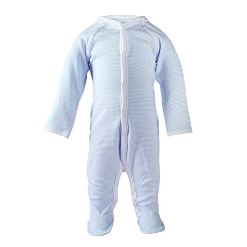 B.B.PIGEONS Newborn Baby Blue Stripe Long Sleeve Cotton Onesies Bodysuits Baby Grow Gift Baby Shower Gift Available 0-3 Months