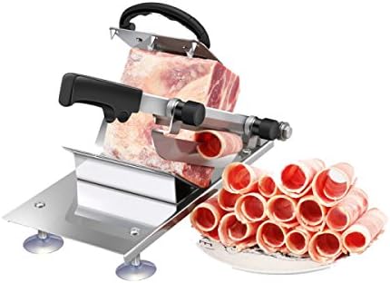 ZAIYI Slier By Mutton Slie Beef And Mutoml Manzenual Commel Planer Fro Meat Stainlrc Ess Steelton Roler Hc,OneColor