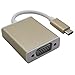 Produktbild USB 3.1 to VGA, Geotech Gold Plated USB 3.1 Type C (USB-C) to VGA Female Cable Adapter Video Convertor | 1080P HDTV ( DP Alt mode) | Extender Projector, Tablet, Monitor | Apple The New Macbook, Chromebook Pixel, Dell XPS 13, Yoga 900, Asus Zen AIO, Lumia 950/950XL | Aluminum Case | USB2VGA - Gold