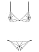 Produktbild Obsessive Sexy Set 's Progress Strass Schwarz Größe S/M