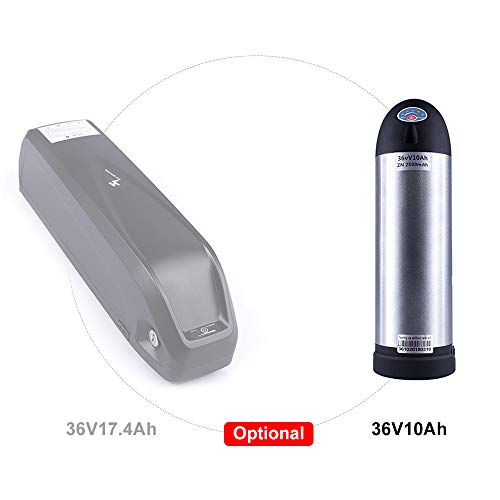 Junstar Vélo électrique Rechargeable Hailong 36 V 17.4/10 Ah Lithium Batterie Li-ION Bouilloire Batterie/Samsung 29E cellules avec Chargeur avec Prise USB