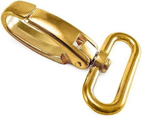 5 pcs - Green Grizzly - 30 mm - Bag Clasps Lobster Swivel Trigger Clips Snap Hook - Gold - ATC