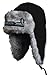 Produktbild CHAPKA Pilotenmütze mit Stickmotiv "HUSKY-SCHLITTEN" NEU (61015 schwarz) Fellmütze Fliegermütze Wintermütze Pelzmütze Mütze